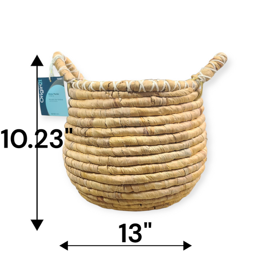13" Woven Wicker Planter Basket