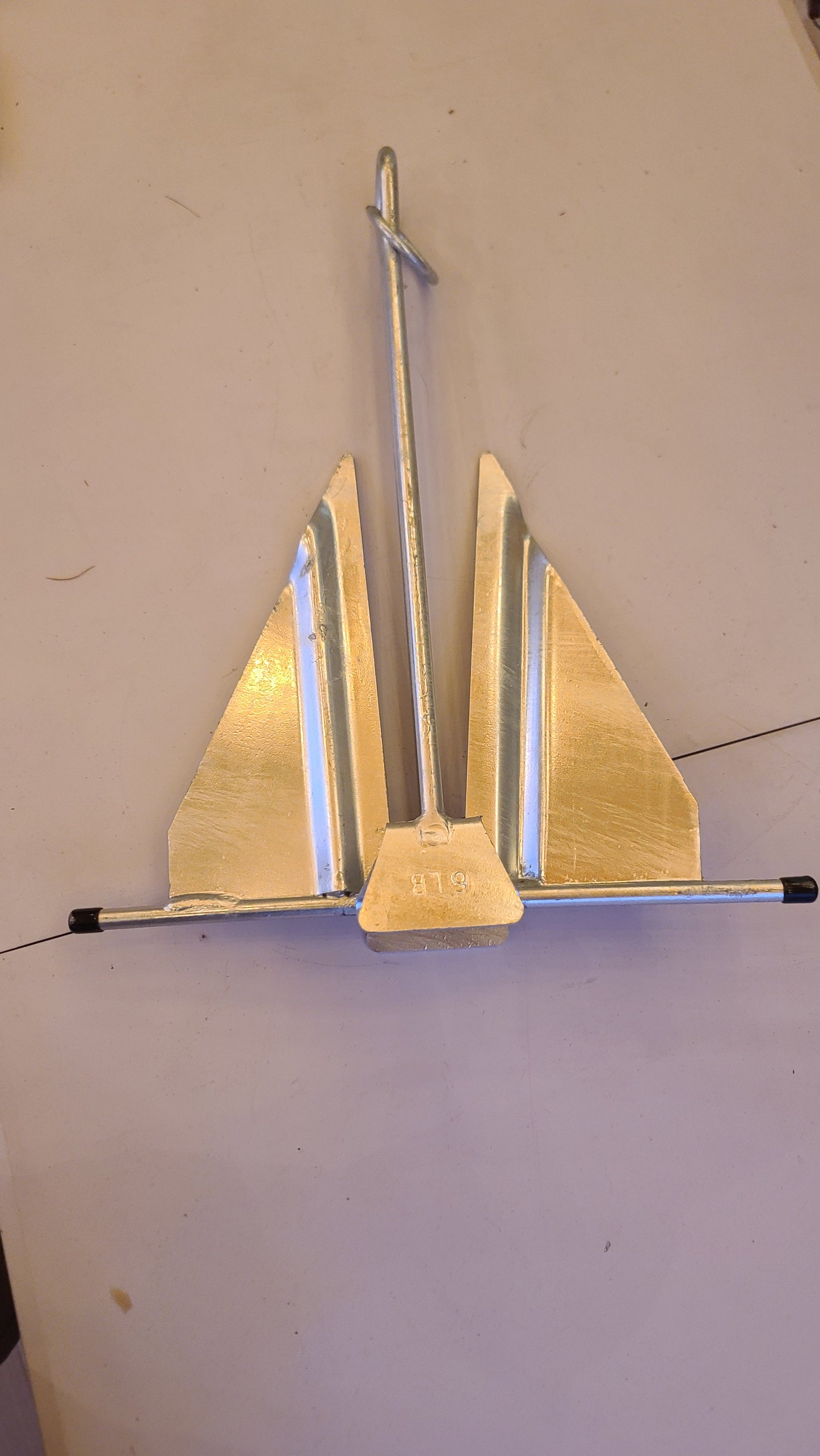 Fluke Boat Anchor, Galvanized Steel. 22-25 Foot