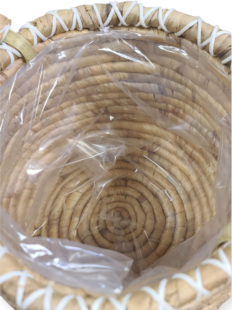 13" Woven Wicker Planter Basket