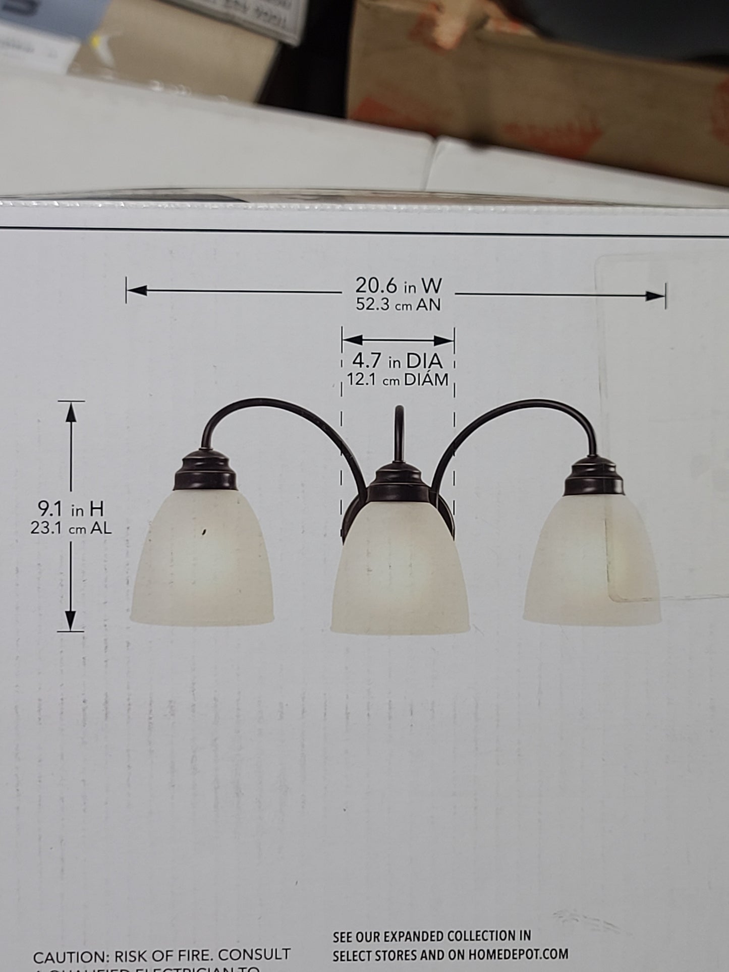 3 light vanity fixture