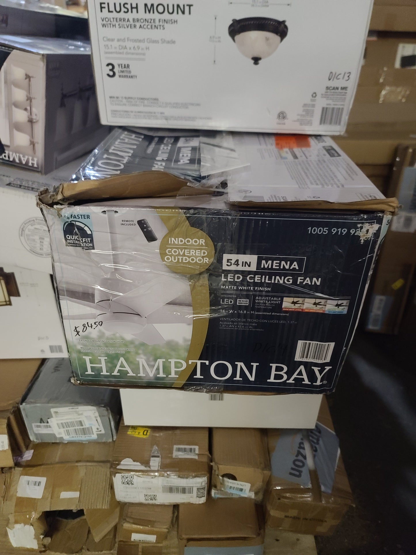 54" Ceiling Fan with LED Light